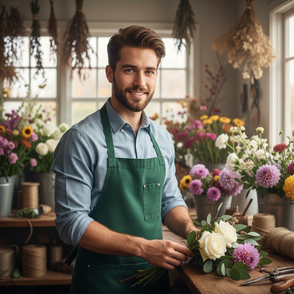 Deniz Kaya — Beyaz Çiçekçi Kıdemli Florist